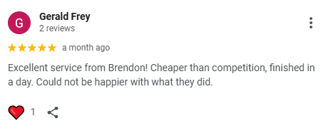 Google review screenshot for Arvex Solutions from Gerald Frey